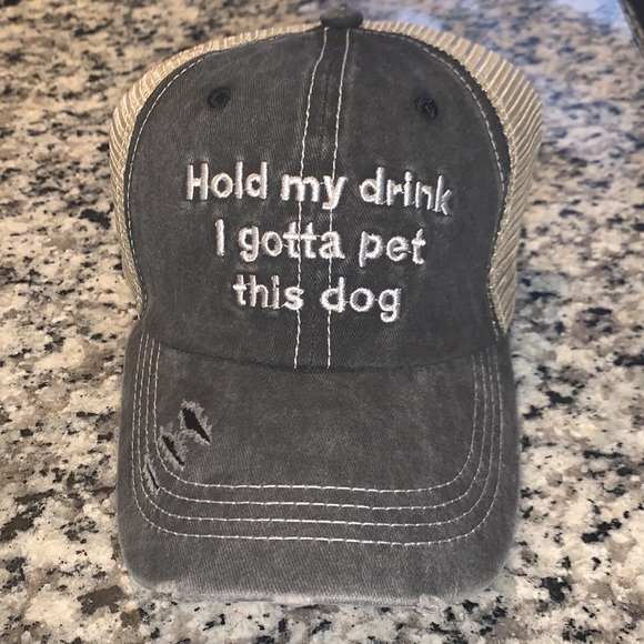 Hold my drink, I gotta pet this dog hat! Brand New! - Picture 3 of 7
